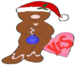 Super Christmas Santa Claus and animals sticker #2002313