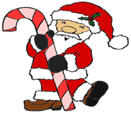 Super Christmas Santa Claus and animals sticker #2002318