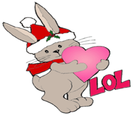 Super Christmas Santa Claus and animals sticker #2002322