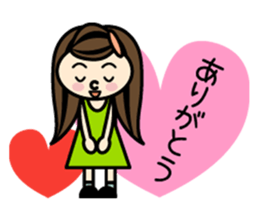 Fan of someone. girl sticker #2002975