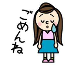 Fan of someone. girl sticker #2002977