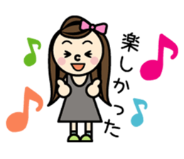 Fan of someone. girl sticker #2002987