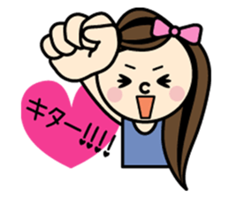 Fan of someone. girl sticker #2002992