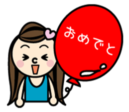 Fan of someone. girl sticker #2002995