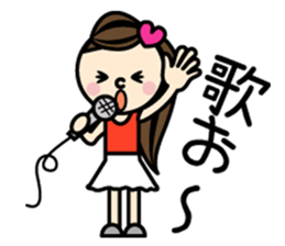 Fan of someone. girl sticker #2002996