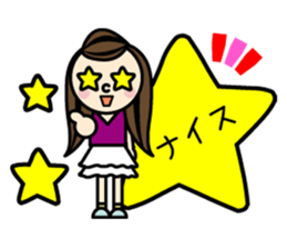 Fan of someone. girl sticker #2002997