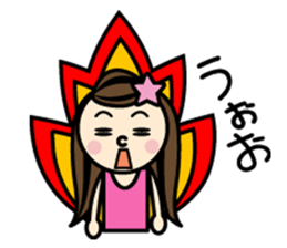 Fan of someone. girl sticker #2002998