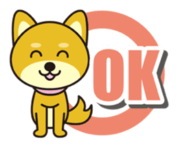 Japanese dog "Mame Siba" sticker #2003227