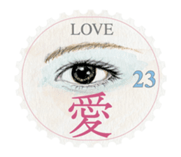 Stamp of eyes sticker #2003307