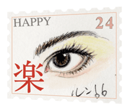 Stamp of eyes sticker #2003308