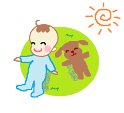 Baby emmy and her friend pon sticker #2004266