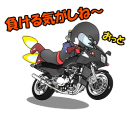Rider ninja black sticker #2004554