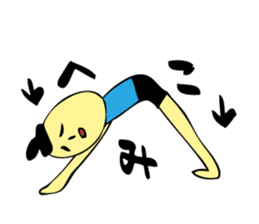 Girl to yoga (yogamisan) sticker #2004814