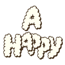 fluffy sheep "Winter and Spring" sticker #2004925