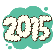 fluffy sheep "Winter and Spring" sticker #2004927