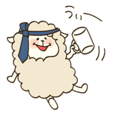 fluffy sheep "Winter and Spring" sticker #2004938