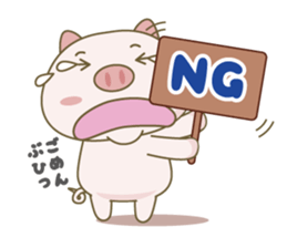 A pretty pig's Sticker sticker #2005884