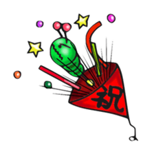 Caterpillar Boy sticker #2006059