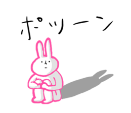 Rabbit talking sticker #2006089