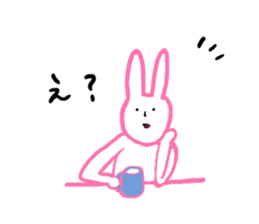 Rabbit talking sticker #2006101