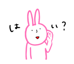 Rabbit talking sticker #2006102