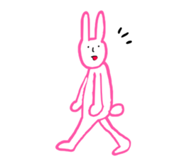 Rabbit talking sticker #2006104