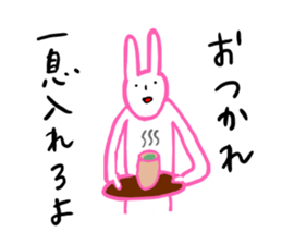 Rabbit talking sticker #2006109