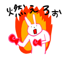 Rabbit talking sticker #2006115