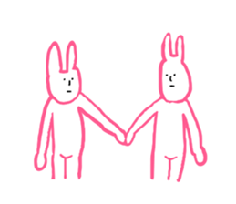 Rabbit talking sticker #2006121