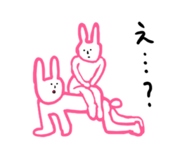 Rabbit talking sticker #2006124