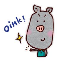 "Pigs Language Sticker" English ver. sticker #2006245