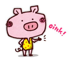 "Pigs Language Sticker" English ver. sticker #2006246