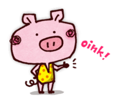 "Pigs Language Sticker" English ver. sticker #2006246
