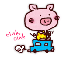 "Pigs Language Sticker" English ver. sticker #2006248