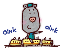 "Pigs Language Sticker" English ver. sticker #2006252
