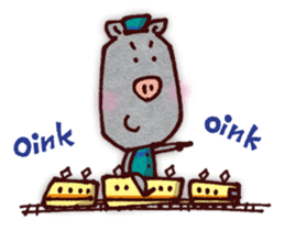 "Pigs Language Sticker" English ver. sticker #2006252