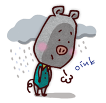 "Pigs Language Sticker" English ver. sticker #2006253