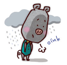 "Pigs Language Sticker" English ver. sticker #2006253