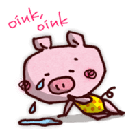 "Pigs Language Sticker" English ver. sticker #2006254