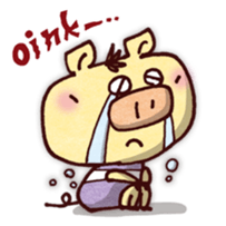 "Pigs Language Sticker" English ver. sticker #2006255
