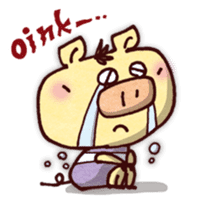 "Pigs Language Sticker" English ver. sticker #2006255