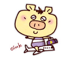 "Pigs Language Sticker" English ver. sticker #2006256