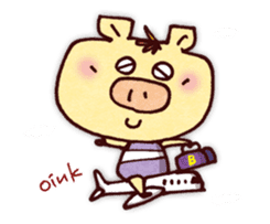 "Pigs Language Sticker" English ver. sticker #2006256