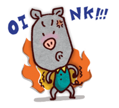 "Pigs Language Sticker" English ver. sticker #2006257