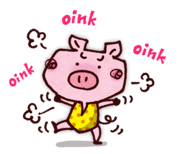 "Pigs Language Sticker" English ver. sticker #2006258
