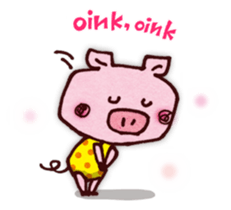 "Pigs Language Sticker" English ver. sticker #2006260