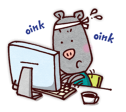 "Pigs Language Sticker" English ver. sticker #2006264