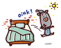 "Pigs Language Sticker" English ver. sticker #2006265