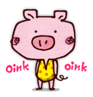 "Pigs Language Sticker" English ver. sticker #2006268