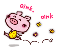 "Pigs Language Sticker" English ver. sticker #2006270
